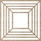 Ekena Millwork Raven Wood Fretwork Pierced Ceiling Medallion, Red Oak, 16"OD x 5 7/8"ID x 1/4"T CMWP16X16X0250RARO - alternate 2